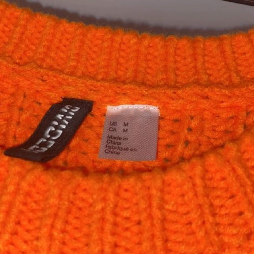 Orange sweater